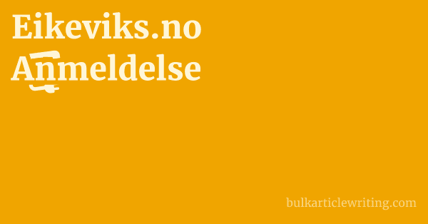 Eikeviks.no Anmeldelse