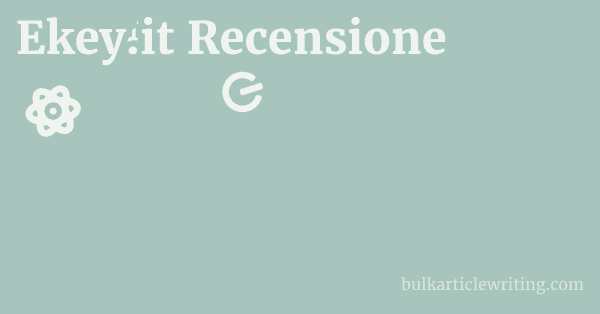 Ekey.it Recensione 1 by