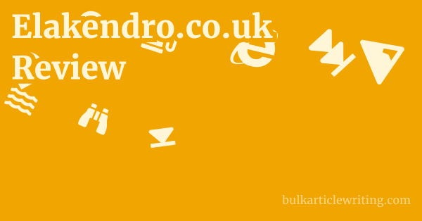 Elakendro.co.uk Review 1 by