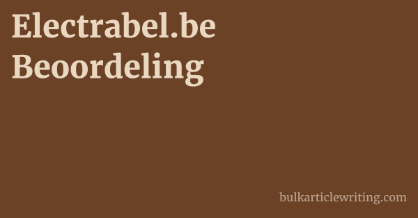Electrabel.be Beoordeling 1 by Partners