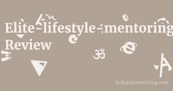 Elite-lifestyle-mentoring.mykajabi.com Review 1 by
