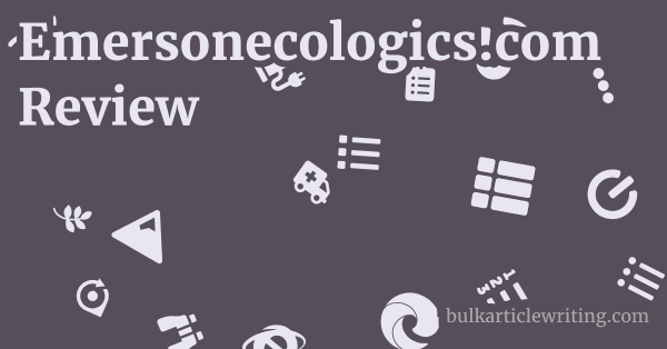 Emersonecologics.com Review 1 by