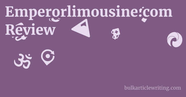 Emperorlimousine.com Review 1 by