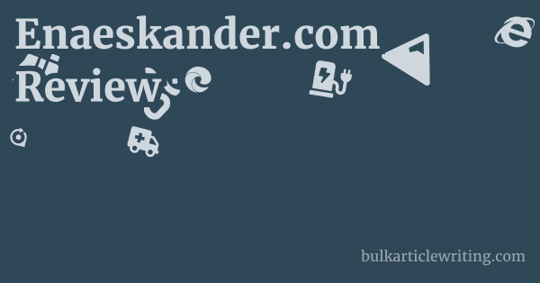 Enaeskander.com Review 1 by