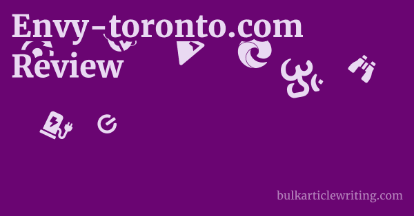 Envy-toronto.com Review 1 by