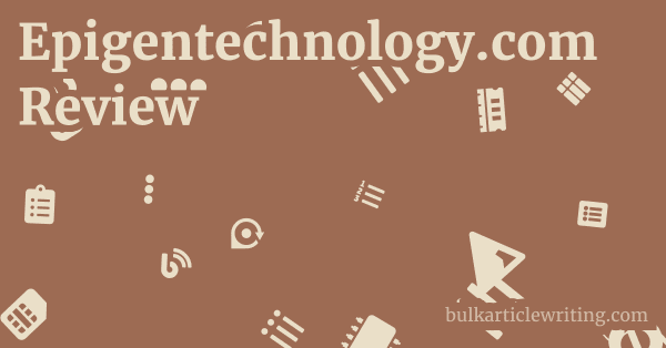 Epigentechnology.com Review 1 by