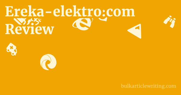 Ereka-elektro.com Review 1 by
