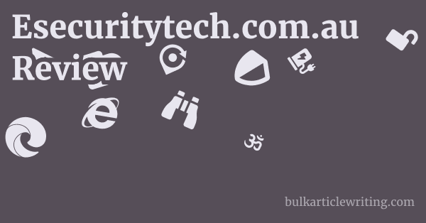 Esecuritytech.com.au Review 1 by