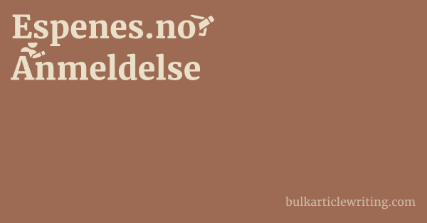 Espenes.no Anmeldelse 1 by Partners
