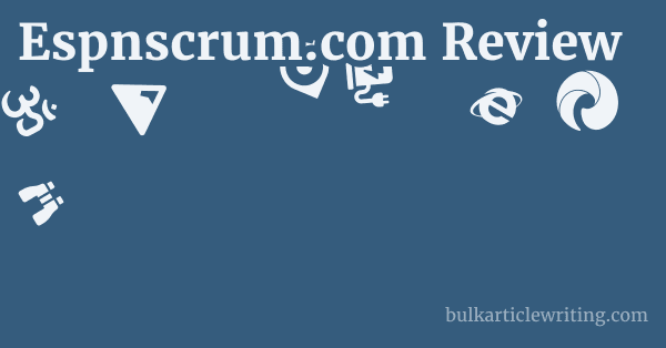 Espnscrum.com Review 1 by