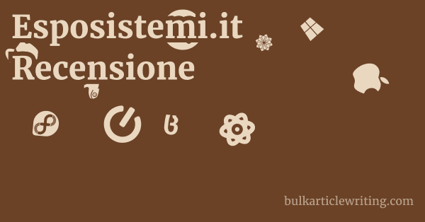 Esposistemi.it Recensione 1 by