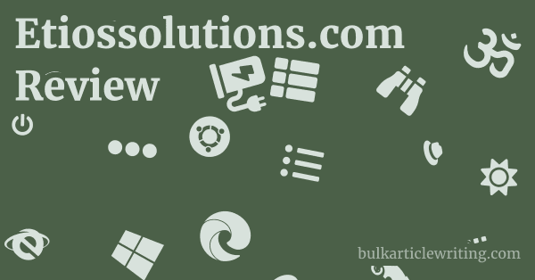 Etiossolutions.com Review 1 by