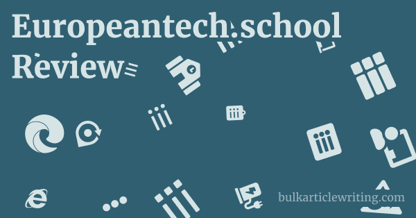 Europeantech.school Review 1 by