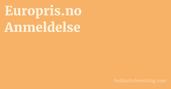 Europris.no Anmeldelse 1 by Partners
