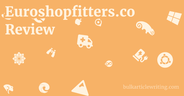Euroshopfitters.co Review 1 by