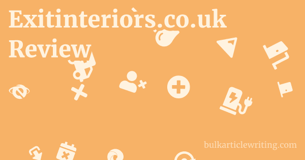 Exitinteriors.co.uk Review 1 by