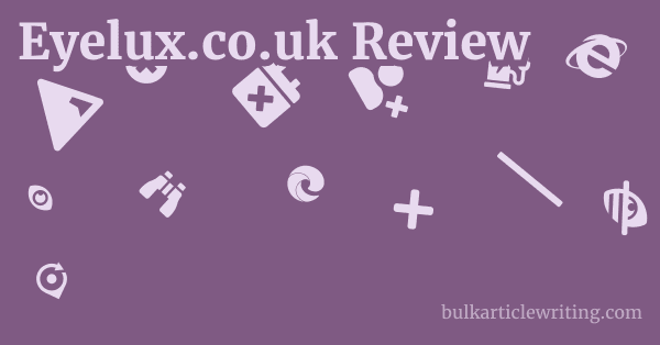 Eyelux.co.uk Review 1 by