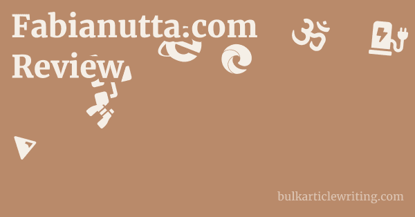 Fabianutta.com Review 1 by