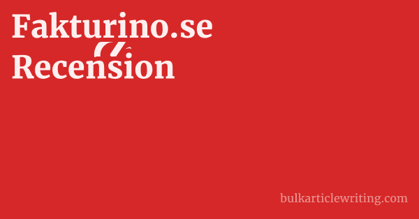 Fakturino.se Recension 1 by