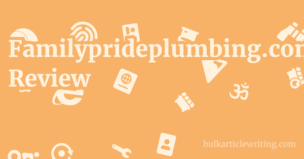 Familyprideplumbing.com Review 1 by