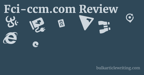 Fci-ccm.com Review 1 by