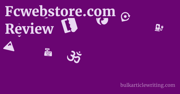 Fcwebstore.com Review 1 by