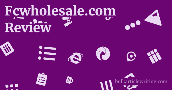 Fcwholesale.com Review 1 by