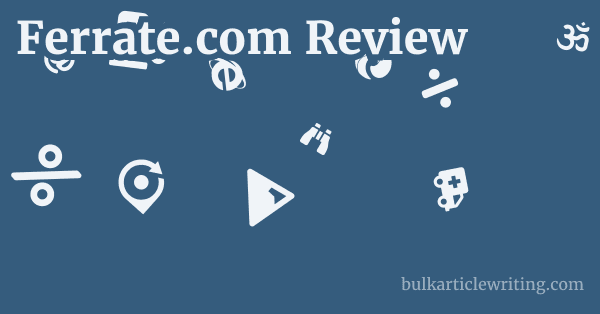 Ferrate.com Review 1 by