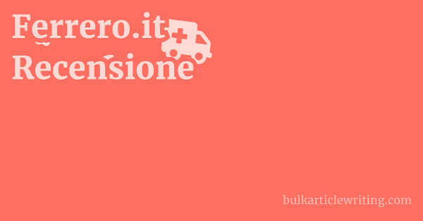 Ferrero.it Recensione 1 by