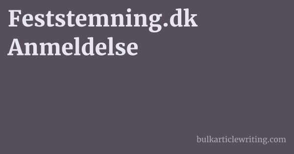 Feststemning.dk Anmeldelse