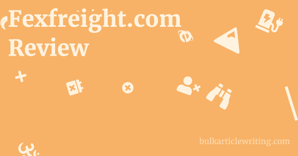 Fexfreight.com Review 1 by