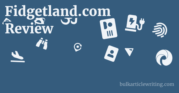 Fidgetland.com Review 1 by