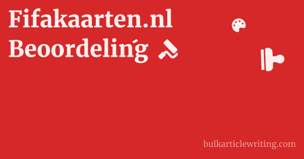 Fifakaarten.nl Beoordeling 1 by