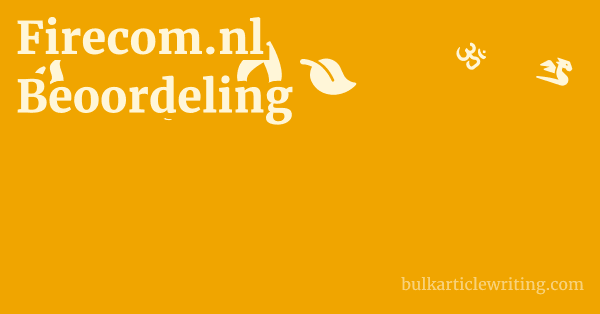 Firecom.nl Beoordeling 1 by