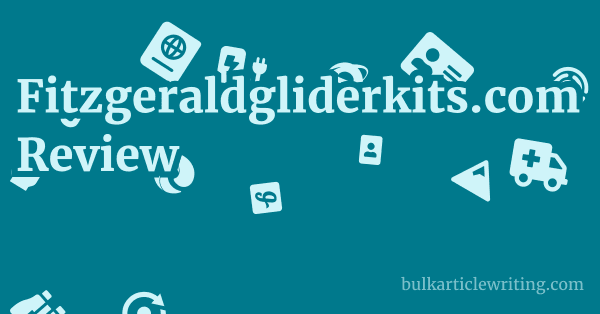 Fitzgeraldgliderkits.com Review 1 by