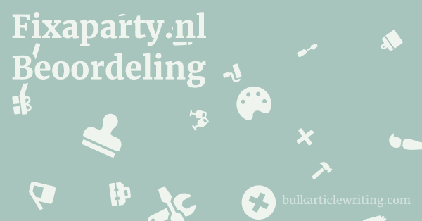 Fixaparty.nl Beoordeling 1 by