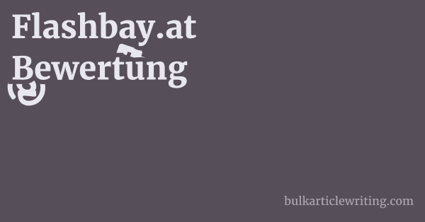 Flashbay.at Bewertung