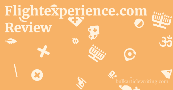 Flightexperience.com Review 1 by