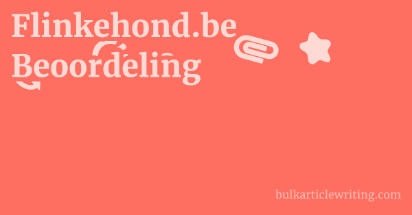 Flinkehond.be Beoordeling 1 by Partners