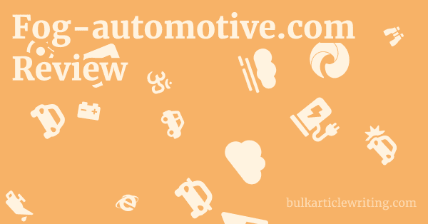 Fog-automotive.com Review 1 by