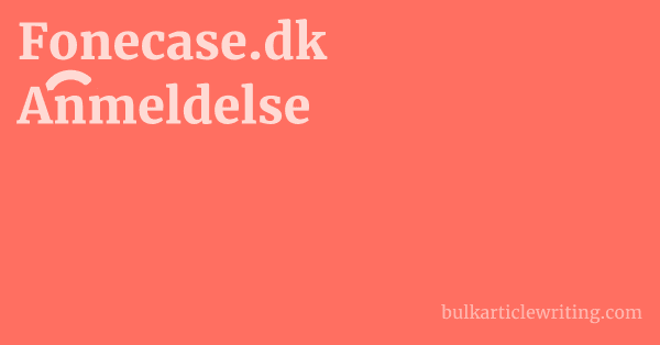 Fonecase.dk Anmeldelse 1 by Partners