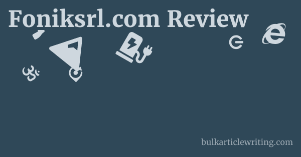 Foniksrl.com Review 1 by