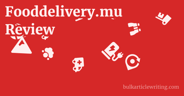 Fooddelivery.mu Review 1 by