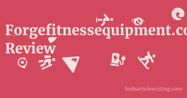 Forgefitnessequipment.co.uk Review 1 by