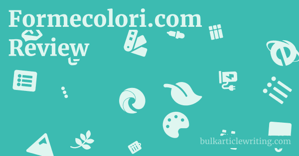 Formecolori.com Review 1 by