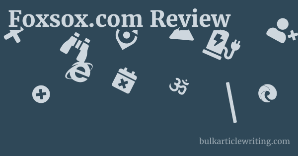 Foxsox.com Review 1 by