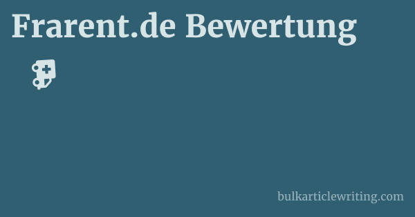 Frarent.de Bewertung 1 by