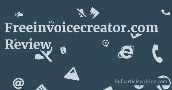 Freeinvoicecreator.com Review 1 by