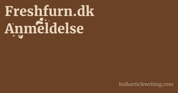 Freshfurn.dk Anmeldelse 1 by