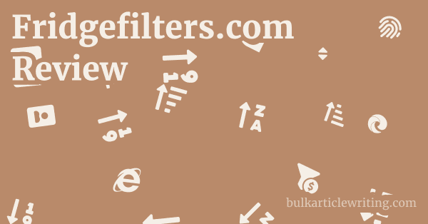 Fridgefilters.com Review 1 by Partners